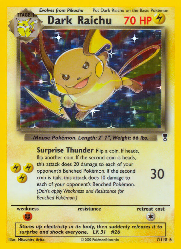 Dark Raichu (7/110) (WotC) (Theme Deck Exclusive) [Legendary Collection] | Good Games Cannington