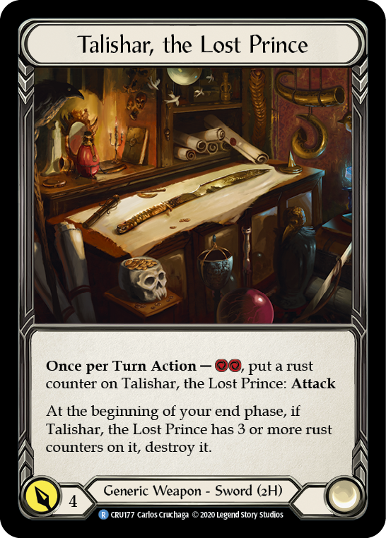 Talishar, the Lost Prince [CRU177] 1st Edition Cold Foil | Good Games Cannington