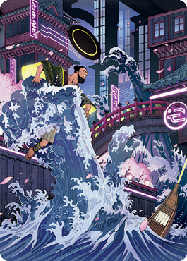 Invoke Despair Art Card [Kamigawa: Neon Dynasty Art Series] | Good Games Cannington