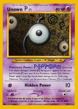 Unown [P] (58/105) [Neo Destiny Unlimited] | Good Games Cannington