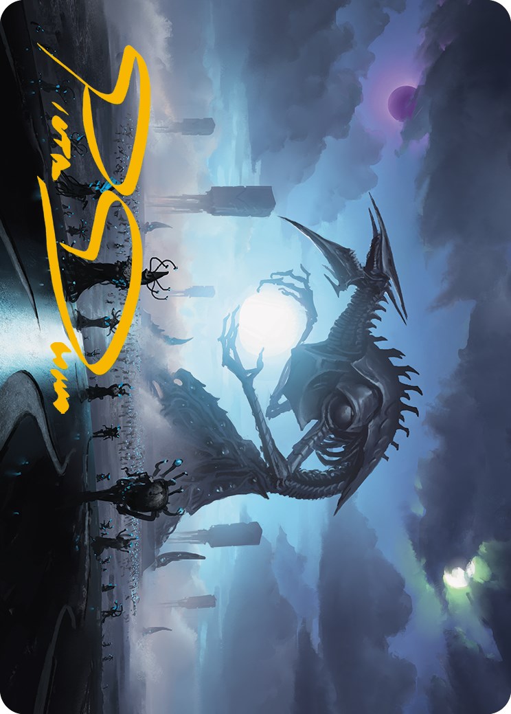Blue Sun's Zenith Art Card (Gold-Stamped Signature) [Phyrexia: All Will Be One Art Series] | Good Games Cannington