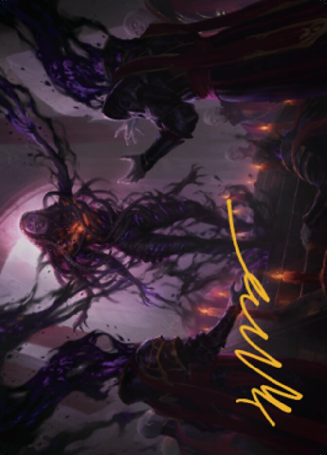 Braids, Arisen Nightmare Art Card 1 (Gold-Stamped Signature) [Dominaria United Art Series] | Good Games Cannington