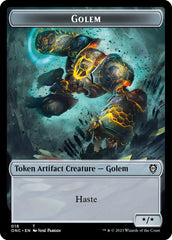 The Monarch // Golem Double-Sided Token [Phyrexia: All Will Be One Commander Tokens] | Good Games Cannington