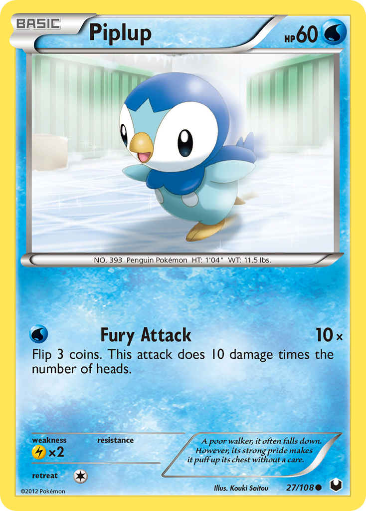 Piplup (27/108) [Black & White: Dark Explorers] | Good Games Cannington