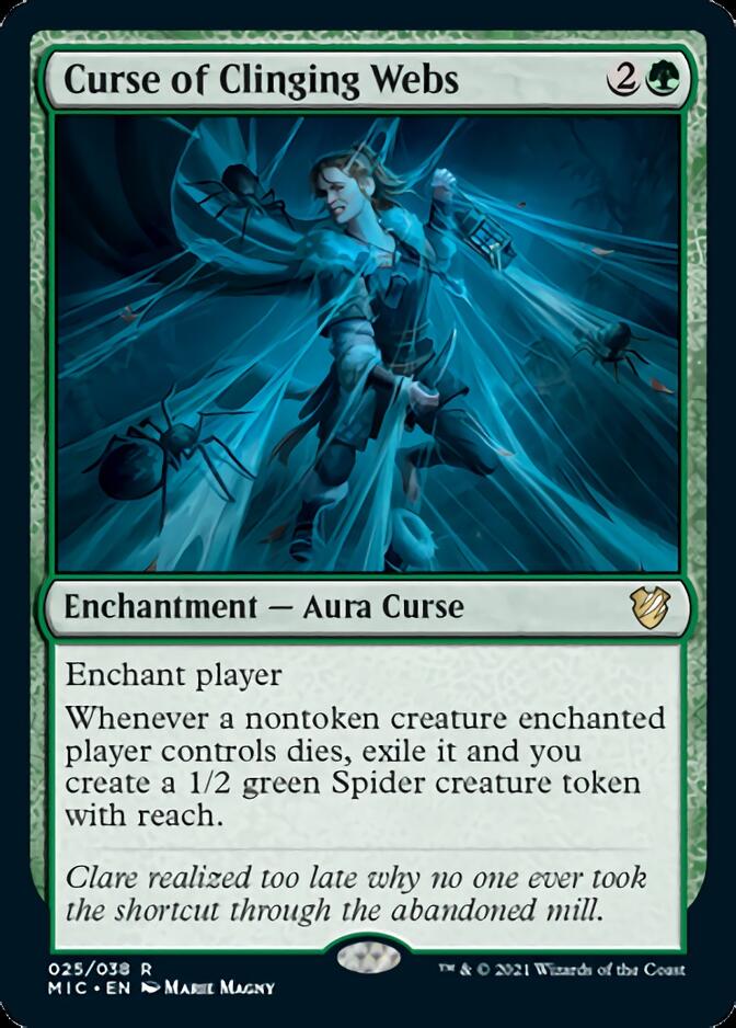 Curse of Clinging Webs [Innistrad: Midnight Hunt Commander] | Good Games Cannington