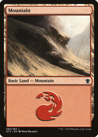Mountain (260) [Dragons of Tarkir] | Good Games Cannington