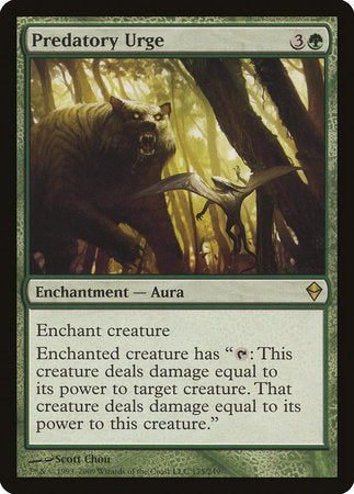 Predatory Urge [Zendikar] | Good Games Cannington