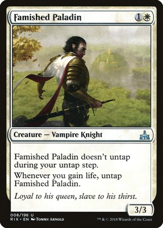 Famished Paladin [Rivals of Ixalan] | Good Games Cannington