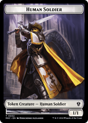 City's Blessing // Human Soldier Double-Sided Token [Murders at Karlov Manor Commander Tokens] | Good Games Cannington