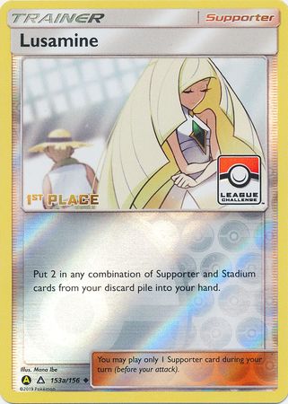 Lusamine (153a/156) (League Challenge Alt Art 1st Place) [Sun & Moon: Ultra Prism] | Good Games Cannington