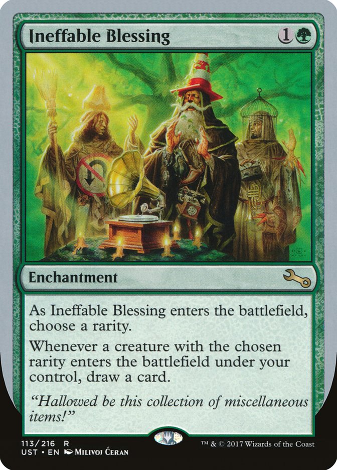 Ineffable Blessing ("choose a rarity") [Unstable] | Good Games Cannington
