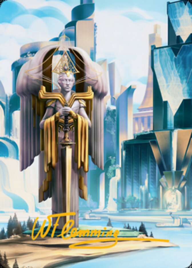 Island Art Card (Gold-Stamped Signature) [Streets of New Capenna Art Series] | Good Games Cannington