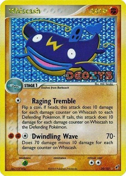 Whiscash (28/107) (Stamped) [EX: Deoxys] | Good Games Cannington