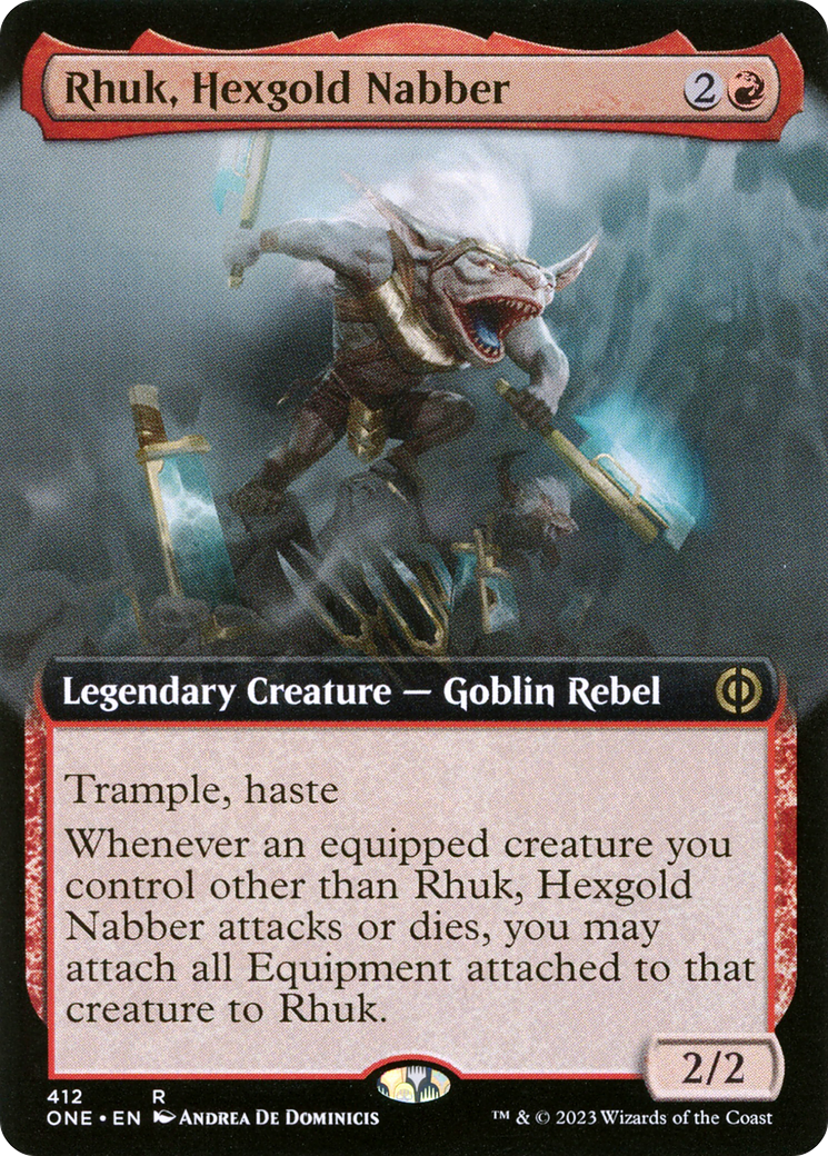 Rhuk, Hexgold Nabber (Extended Art) [Phyrexia: All Will Be One] | Good Games Cannington