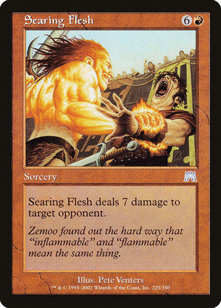 Searing Flesh [Onslaught] | Good Games Cannington