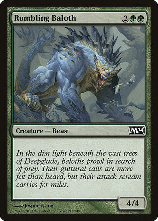 Rumbling Baloth [Magic 2014] | Good Games Cannington