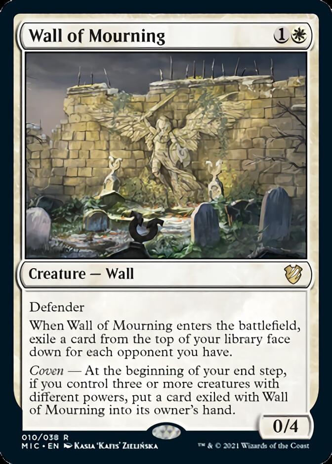 Wall of Mourning [Innistrad: Midnight Hunt Commander] | Good Games Cannington