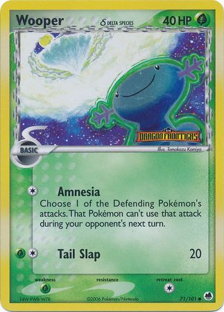 Wooper (71/101) (Delta Species) (Stamped) [EX: Dragon Frontiers] | Good Games Cannington