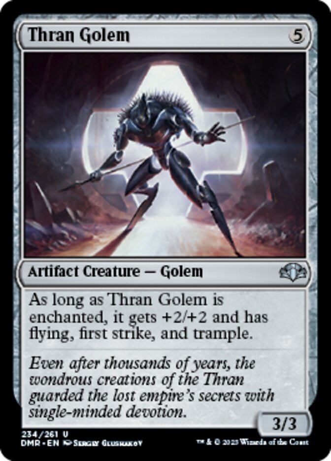 Thran Golem [Dominaria Remastered] | Good Games Cannington
