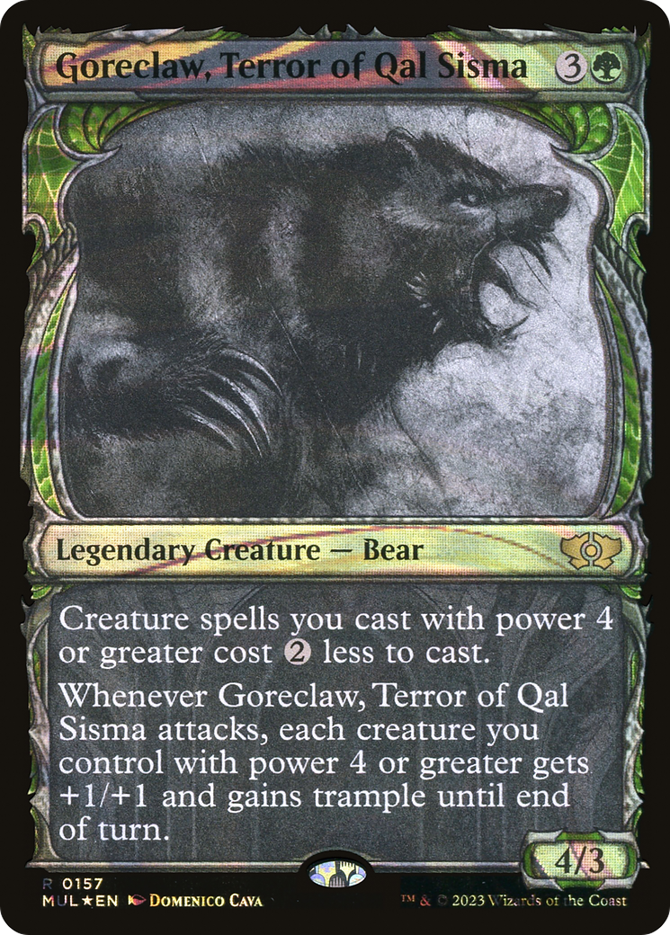 Goreclaw, Terror of Qal Sisma (Halo Foil) [Multiverse Legends] | Good Games Cannington