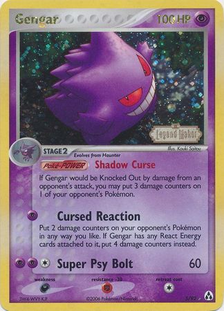 Gengar (5/92) (Stamped) [EX: Legend Maker] | Good Games Cannington