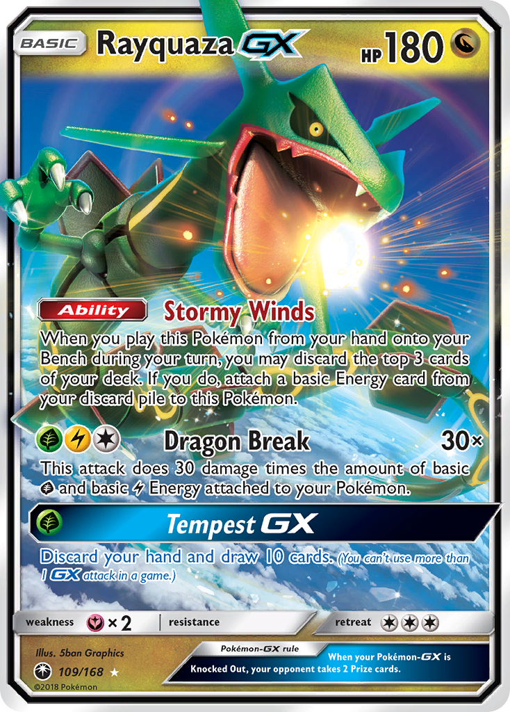 Rayquaza GX (109/168) [Sun & Moon: Celestial Storm] | Good Games Cannington