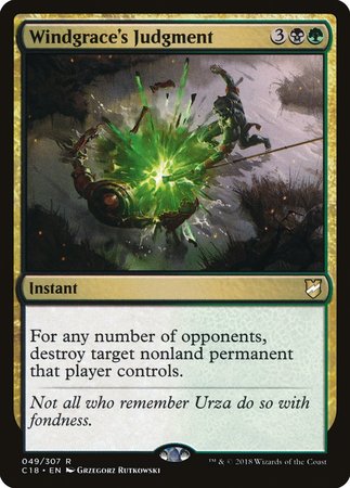 Windgrace's Judgment [Commander 2018] | Good Games Cannington