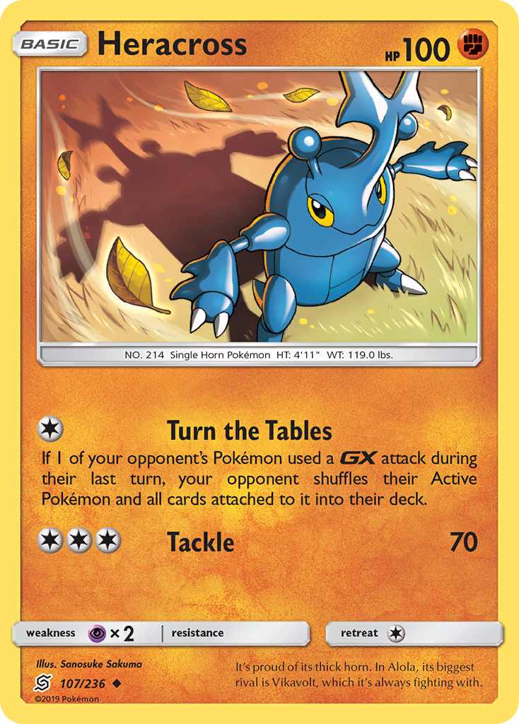 Heracross (107/236) [Sun & Moon: Unified Minds] | Good Games Cannington