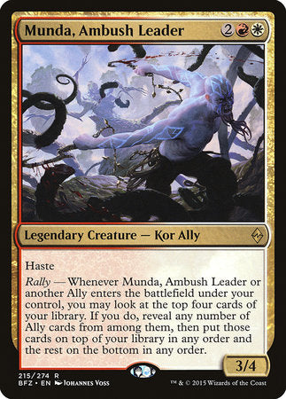 Munda, Ambush Leader [Battle for Zendikar] | Good Games Cannington