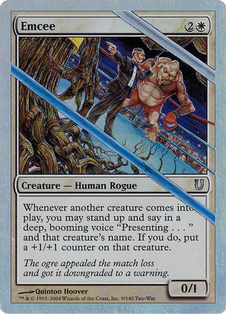 Emcee (Alternate Foil) [Unhinged] | Good Games Cannington