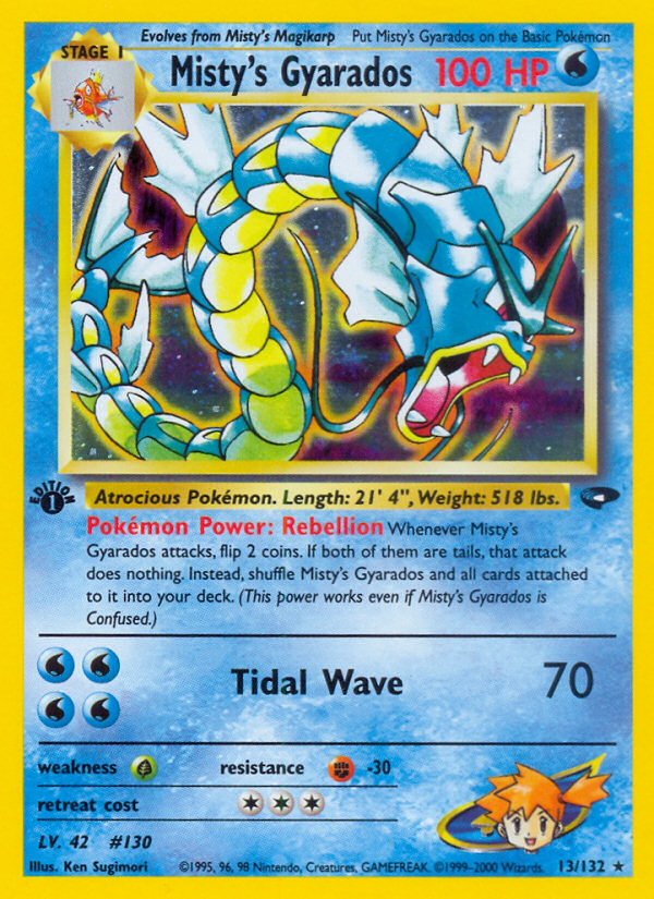 Misty's Gyarados (13/132) [Gym Challenge 1st Edition] | Good Games Cannington
