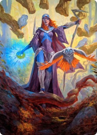 Kasmina, Enigma Sage Art Card [Strixhaven: School of Mages Art Series] | Good Games Cannington