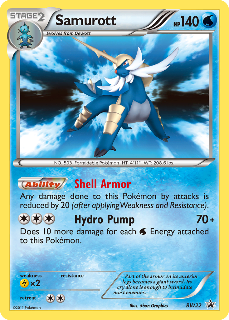 Samurott (BW22) [Black & White: Black Star Promos] | Good Games Cannington
