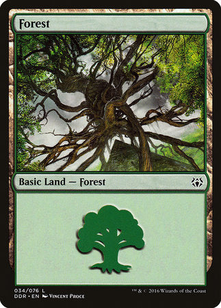 Forest (34) [Duel Decks: Nissa vs. Ob Nixilis] | Good Games Cannington