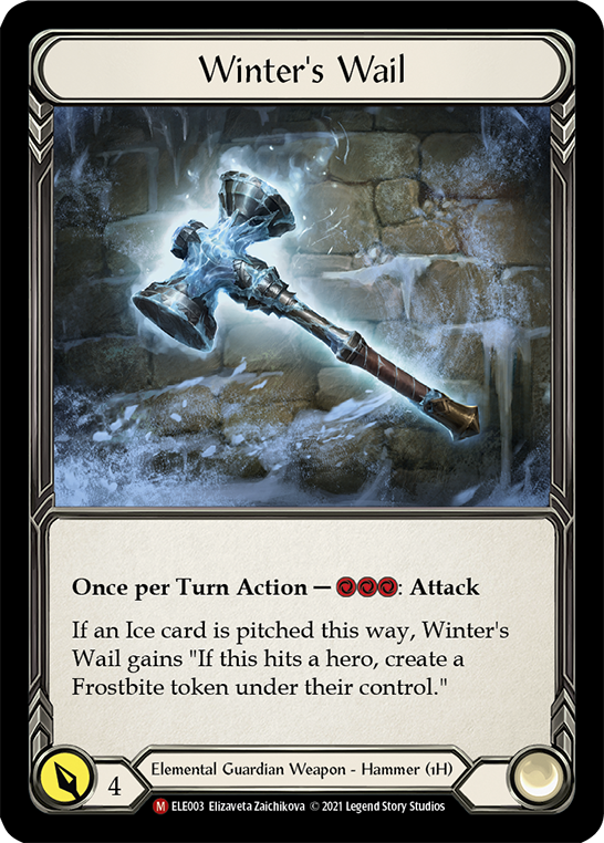 Winter's Wail [ELE003] (Tales of Aria)  1st Edition Cold Foil | Good Games Cannington