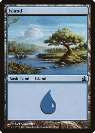 Island (303) [Commander 2011] | Good Games Cannington
