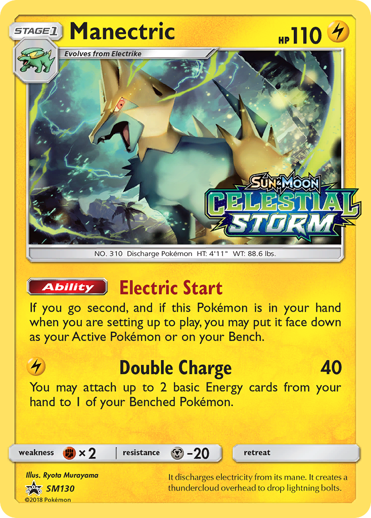 Manectric (SM130) [Sun & Moon: Black Star Promos] | Good Games Cannington