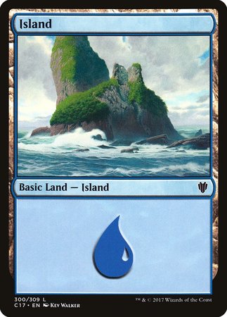 Island (300) [Commander 2017] | Good Games Cannington