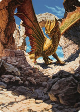 Ancient Brass Dragon Art Card (02) [Commander Legends: Battle for Baldur's Gate Art Series] | Good Games Cannington