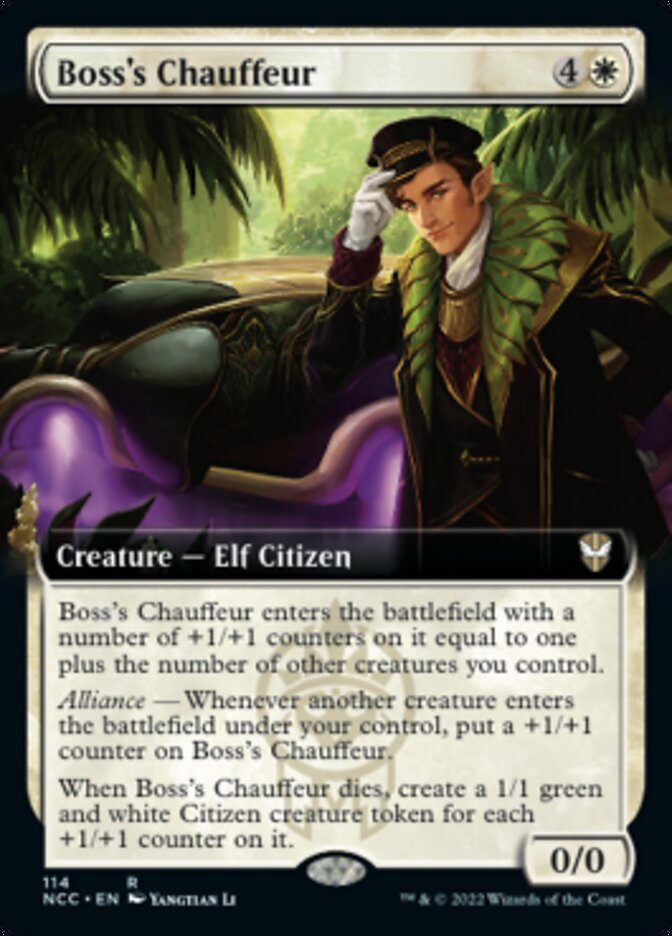 Boss's Chauffeur (Extended Art) [Streets of New Capenna Commander] | Good Games Cannington