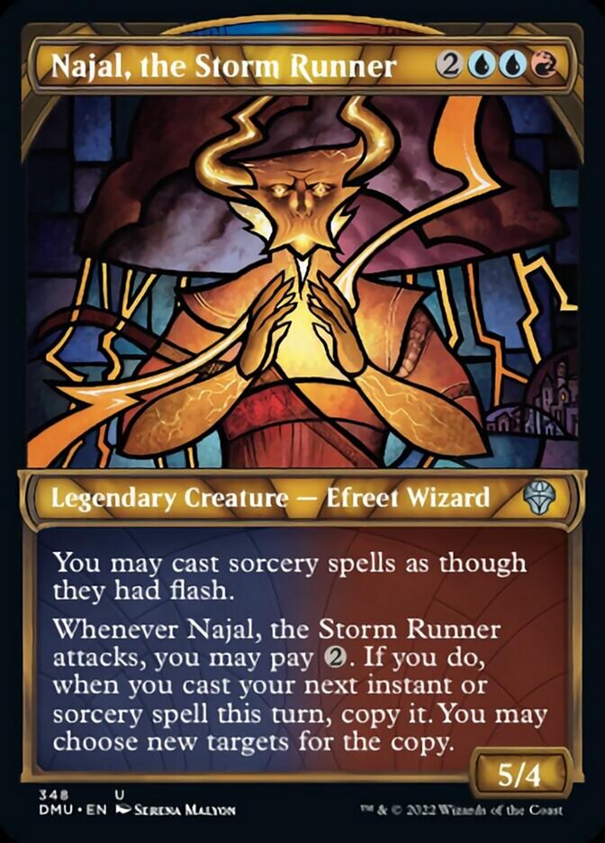 Najal, the Storm Runner (Showcase Textured) [Dominaria United] | Good Games Cannington