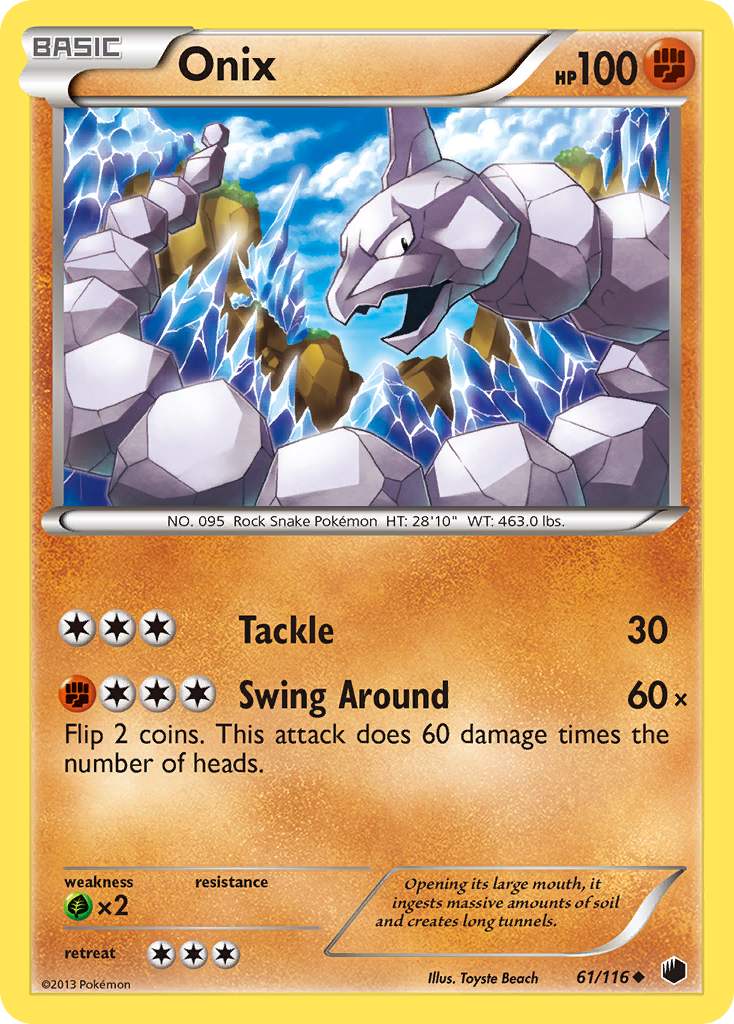 Onix (61/116) [Black & White: Plasma Freeze] | Good Games Cannington