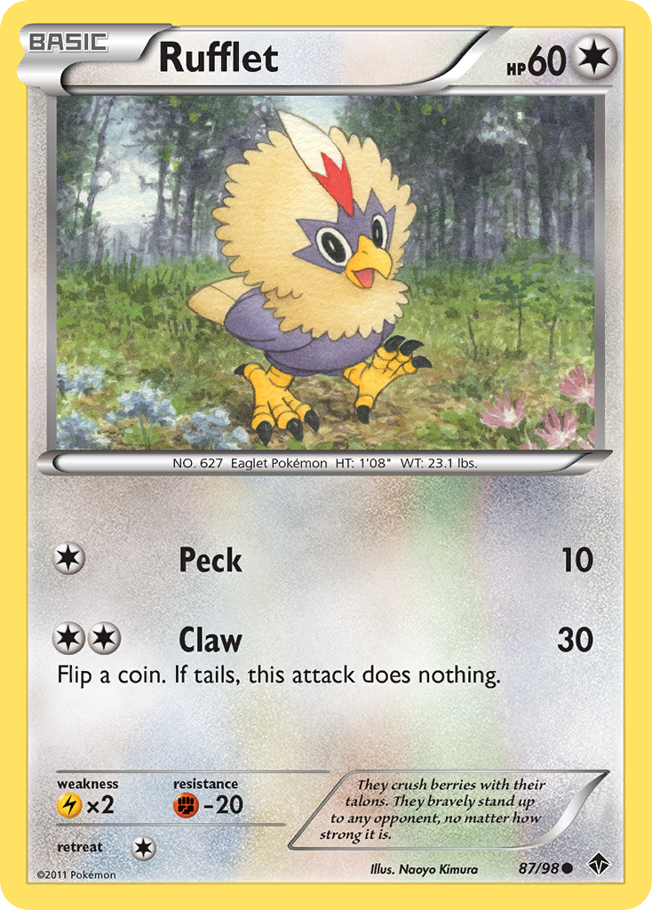 Rufflet (87/98) [Black & White: Emerging Powers] | Good Games Cannington