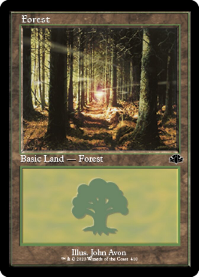 Forest (410) (Retro) [Dominaria Remastered] | Good Games Cannington