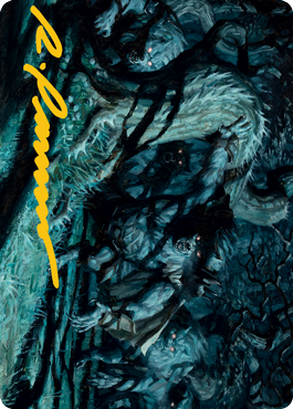 Unnatural Moonrise Art Card (Gold-Stamped Signature) [Innistrad: Midnight Hunt Art Series] | Good Games Cannington