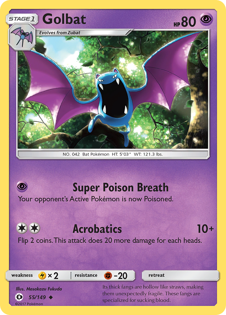 Golbat (55/149) [Sun & Moon: Base Set] | Good Games Cannington