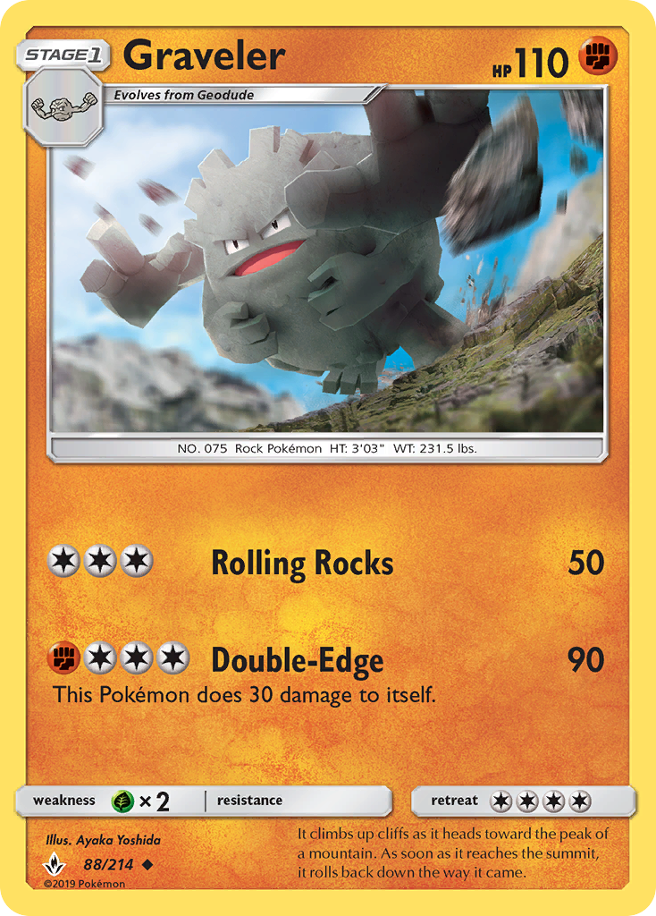 Graveler (88/214) [Sun & Moon: Unbroken Bonds] | Good Games Cannington