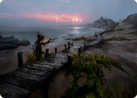 Deserted Beach Art Card [Innistrad: Midnight Hunt Art Series] | Good Games Cannington