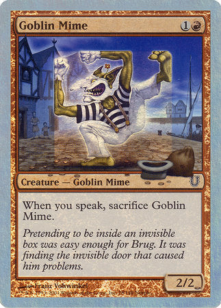 Goblin Mime (Alternate Foil) [Unhinged] | Good Games Cannington