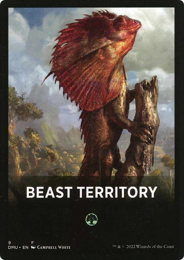 Beast Territory Theme Card [Dominaria United Tokens] | Good Games Cannington